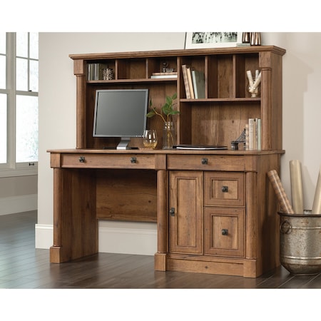 Sauder Computer Desk With Hutch, 23.54 in D X 56.5 in H, 59.49 in W X Engineered wood 420713
